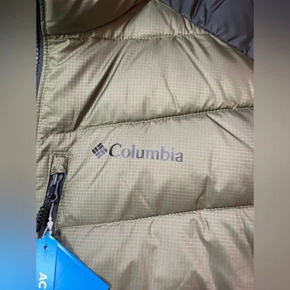 Mens XXL Columbia Labyrinth Loop II Vest Green Puffer Insulated Infinity Gold Men